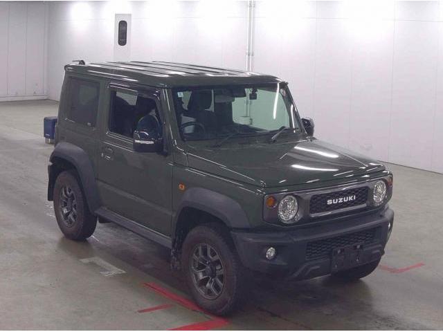Ref:AUX-23047811 SUZUKI JIMNY SIERRA 2020 1 2020 Suzuki Jimny Sierra green gasoline used car Japan export