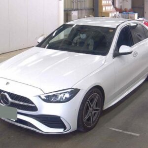 2022 Mercedes Benz C-Class white gasoline used car Japan export