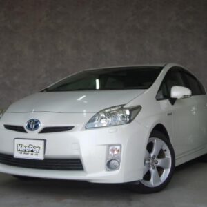 2010 Toyota Prius white hybrid used car Japan export