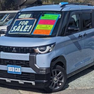 2024 Mitsubishi Delica Mini blue hybrid used car Japan export