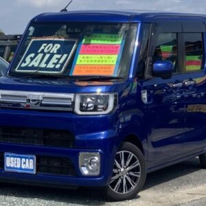 2018 Daihatsu Wake blue gasoline used car Japan export