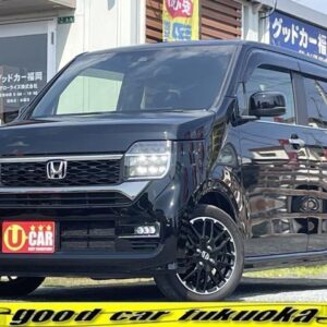 2023 Honda N-Wgn Custom black gasoline used car Japan export
