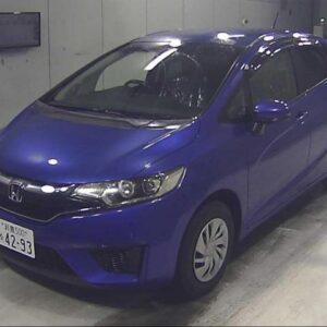 2015 Honda Fit blue gasoline used car Japan export