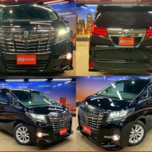 2015 Toyota Alphard black gasoline used car Japan export