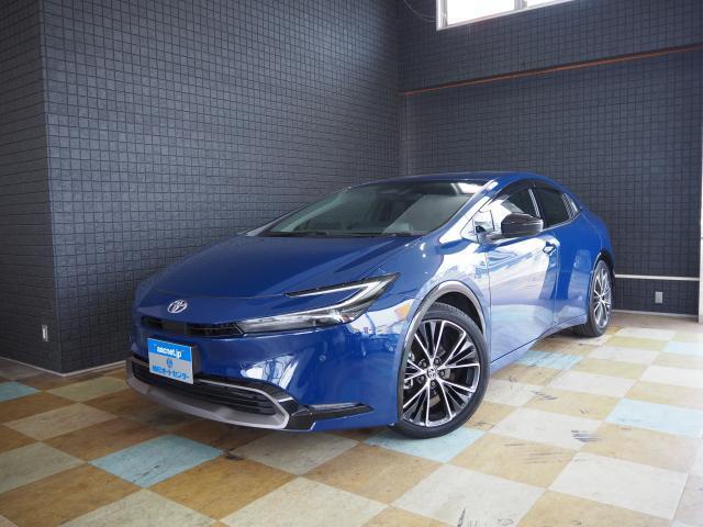 Ref:AUX-23055954 TOYOTA PRIUS 2023 1 2023 Toyota Prius blue gasoline used car Japan export