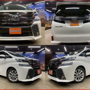 2017 Toyota Vellfire white gasoline used car Japan export