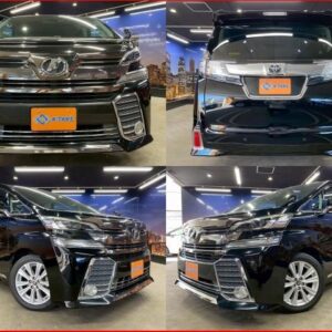 2015 Toyota Vellfire black gasoline used car Japan export