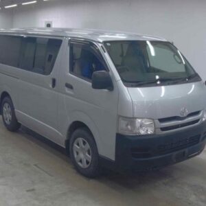 2008 Toyota Hiace Van silver diesel used car Japan export