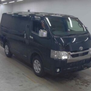 2021 Toyota Hiace Van black diesel used car Japan export