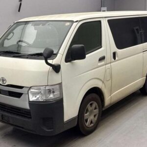 2021 Toyota Hiace Van white diesel used car Japan export