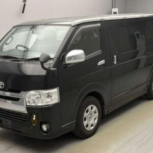 2016 Toyota Hiace Van black diesel used car Japan export