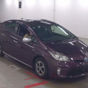 2013 Toyota Prius wine gasoline used car Japan export