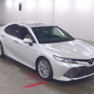 2021 Toyota Camry pearl gasoline used car Japan export