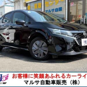 2021 Nissan Note black hybrid used car Japan export