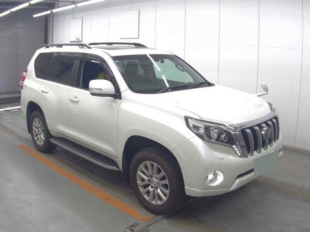 Ref:AUX-23075503 TOYOTA LAND CRUISER PRADO 2016 1 2016 Toyota Land Cruiser Prado pearl diesel used car Japan export