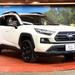2023 Toyota Rav4 white hybrid used car Japan export