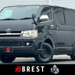 2006 Toyota Hiace Van gray diesel used car Japan export