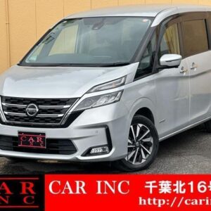 2020 Nissan Serena silver hybrid used car Japan export