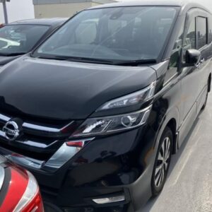 2019 Nissan Serena black gasoline used car Japan export