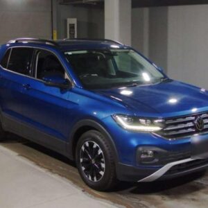2021 Volkswagen T-Cross blue gasoline used car Japan export