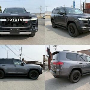 2023 Toyota Land Cruiser gray diesel used car Japan export