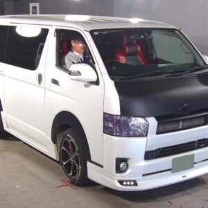 2013 Toyota Hiace Van pearl gasoline used car Japan export