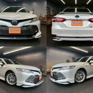 2017 Toyota Camry white gasoline used car Japan export