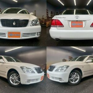 2005 Toyota Crown white gasoline used car Japan export
