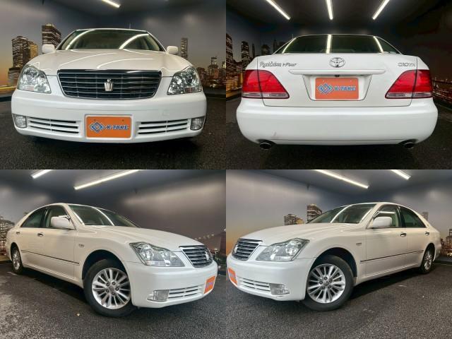 Ref:AUX-23098639 TOYOTA CROWN 2005 1 2005 Toyota Crown white gasoline used car Japan export