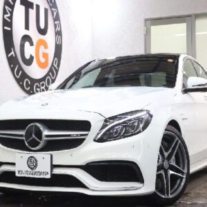 2018 Mercedes Benz C-Class white gasoline used car Japan export