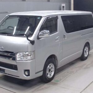 2015 Toyota Hiace Van silver diesel used car Japan export