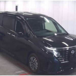 2023 Nissan Serena black gasoline used car Japan export