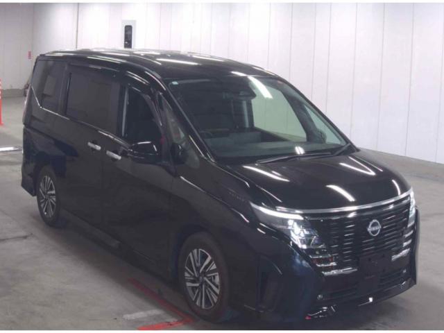 Ref:AUX-23099150 NISSAN SERENA 2023 1 2023 Nissan Serena black gasoline used car Japan export