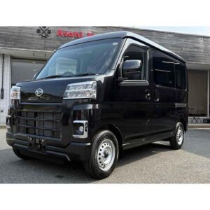2025 Daihatsu Hijet Cargo black gasoline used car Japan export