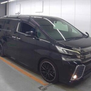 2016 Toyota Vellfire black gasoline used car Japan export