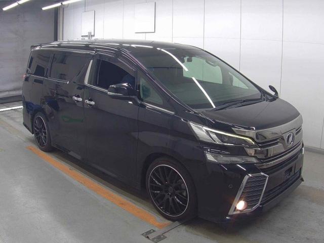 Ref:AUX-23112720 TOYOTA VELLFIRE 2016 1 2016 Toyota Vellfire black gasoline used car Japan export