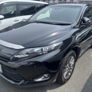 2015 Toyota Harrier black gasoline used car Japan export