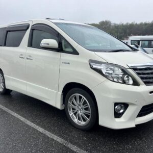 2014 Toyota Alphard Hybrid pearl gasoline used car Japan export