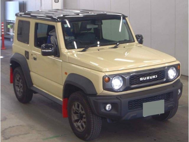 Ref:AUX-23116811 SUZUKI JIMNY SIERRA 2022 1 2022 Suzuki Jimny Sierra yellow gasoline used car Japan export