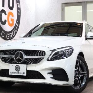 2019 Mercedes Benz C-Class white gasoline used car Japan export
