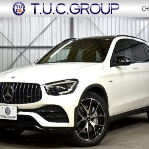 2022 Mercedes Amg Glc white gasoline used car Japan export