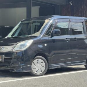 2013 Suzuki Solio black gasoline used car Japan export