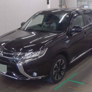 2016 Mitsubishi Outlander Phev black gasoline used car Japan export