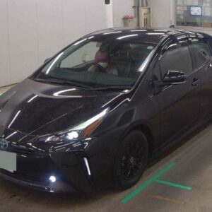 2021 Toyota Prius black gasoline used car Japan export