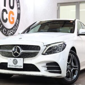 2019 Mercedes Benz C-Class white gasoline used car Japan export