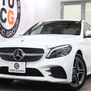 2018 Mercedes Benz C-Class white gasoline used car Japan export