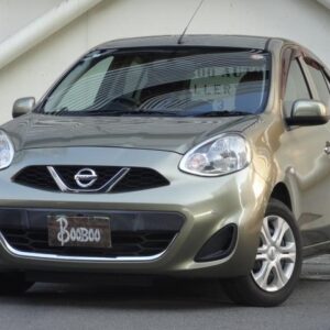 2014 Nissan March green gasoline used car Japan export