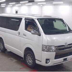 2019 Toyota Hiace Van pearl diesel used car Japan export