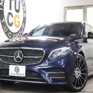 2018 Mercedes Benz E-Class blue gasoline used car Japan export