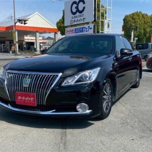 2013 Toyota Crown black gasoline used car Japan export